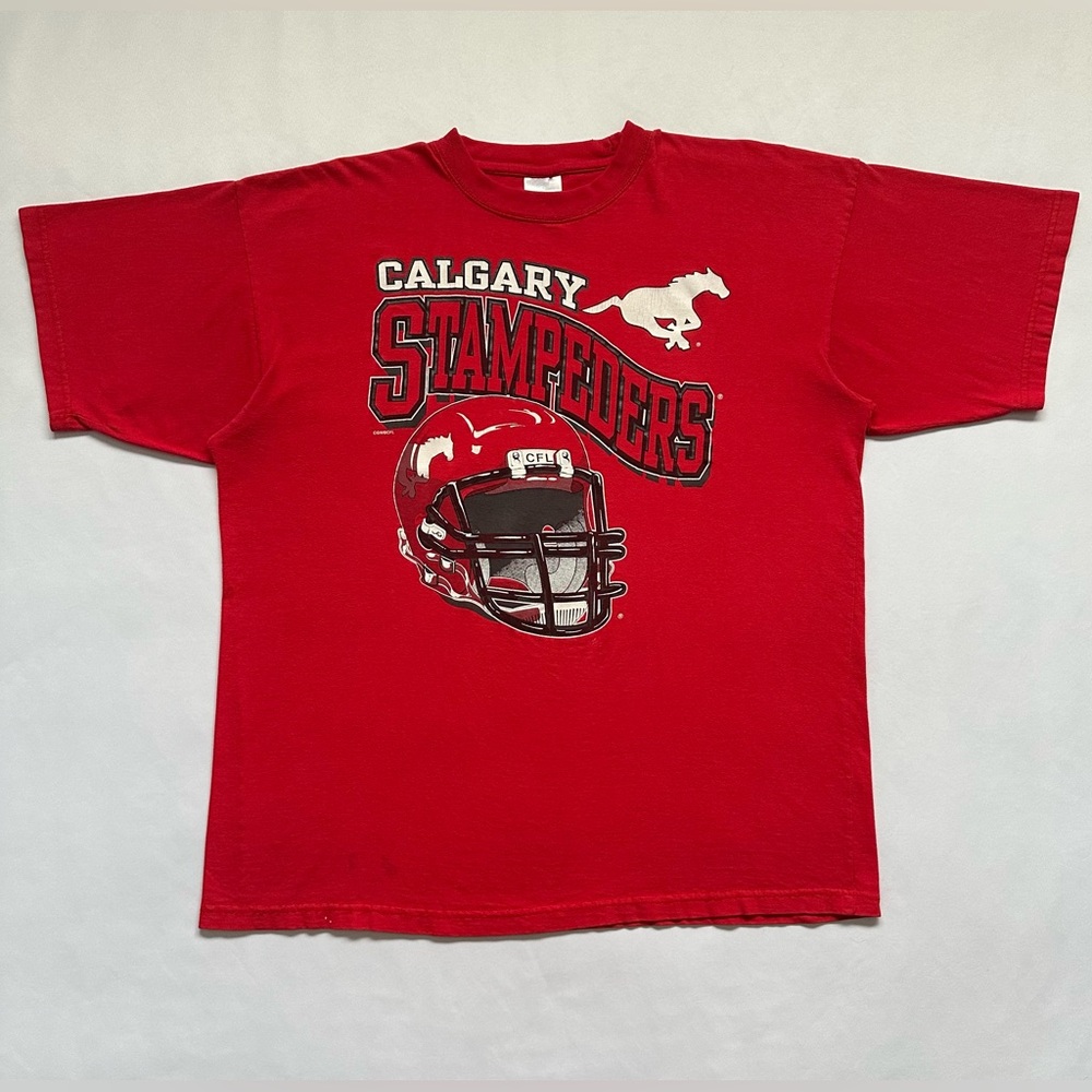 Vintage 1990s CFL Football Graphic Sportswear T-Shirt